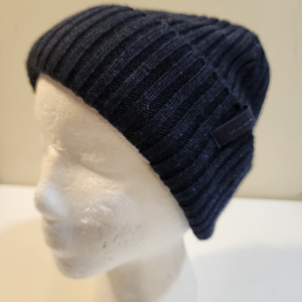 BULA Navy Ribbed Knit Beanie OS